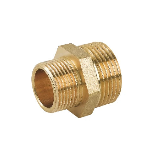 Nipple doppio ridotto mm in ottone giallo 1 x 1 1/2