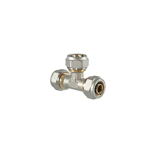 Raccordo tee a compressione per multistrato 32x32x32