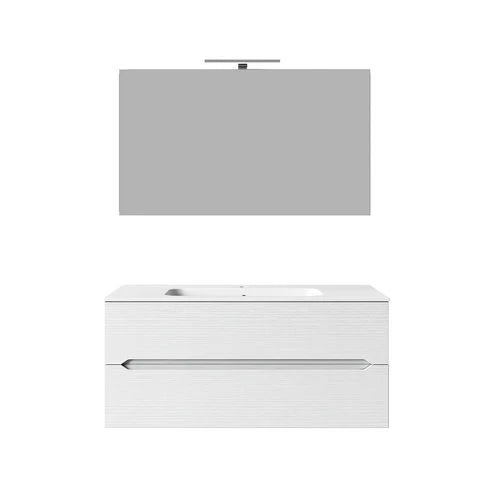 Mobile bagno sospeso linea talia da 120 cm tortora opaco