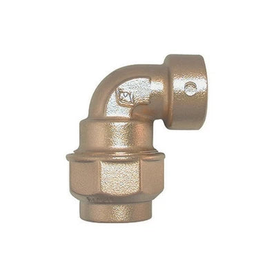 Raccordo a gomito femmina in ottone 1 1/2 x 50