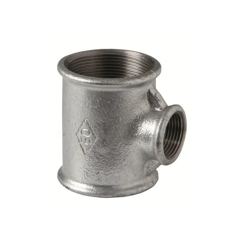Tee ridotta zincata 3/4 x 3/4 x 1/2