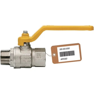 Valvola a sfera gas mf con leva lunga mod. london f-brico 3/4 dn 20