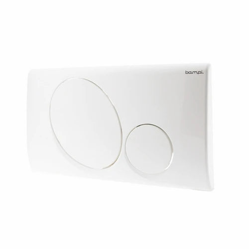 Placca 2 pulsanti mod. vega bianca