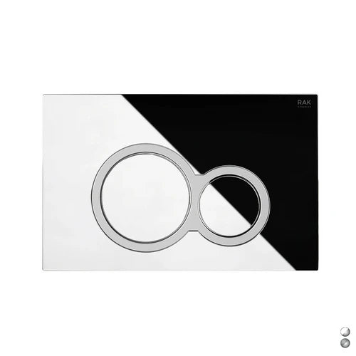 Placca di comando mod. rotonda per cassetta rak ecofix cromo matt cromo