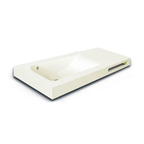 Lavabo linea emotion mod. joy 02 beige 121x46xh12 p.a. dx
