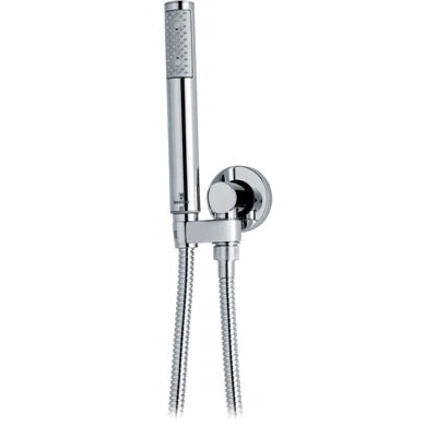Duplex doccia mod. zen con supporto incasso flex ottone cromo