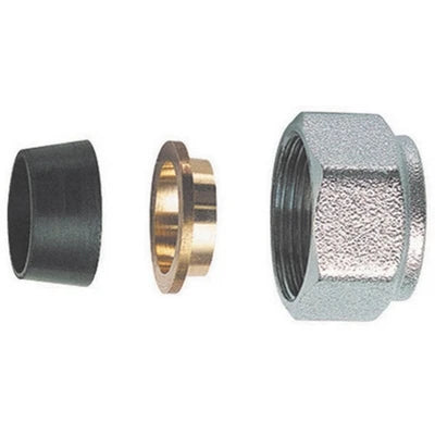 Kit di tenuta in gomma a compressione per tubo rame 3 pz diam. 16
