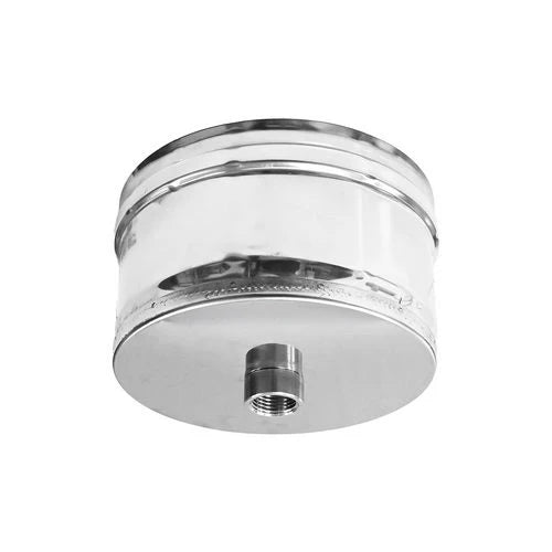 Tappo chiusura acciaio con spurgo diam. 100