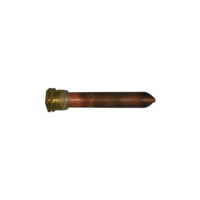 Pozzetto per sonda 1/2 gas conico 10 cm per 3 bulbi diam. 15 x 16 mm.