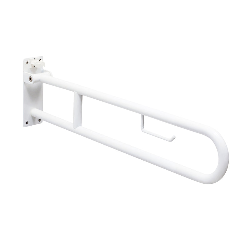 Appoggio ribaltabile con portarotolo modello Fortis di Gedy - Bianco