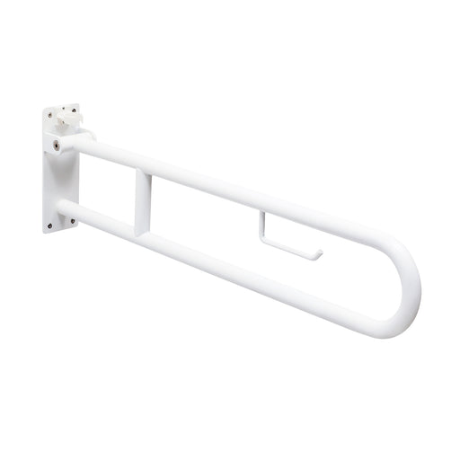 Appoggio ribaltabile con portarotolo modello Fortis di Gedy - Bianco