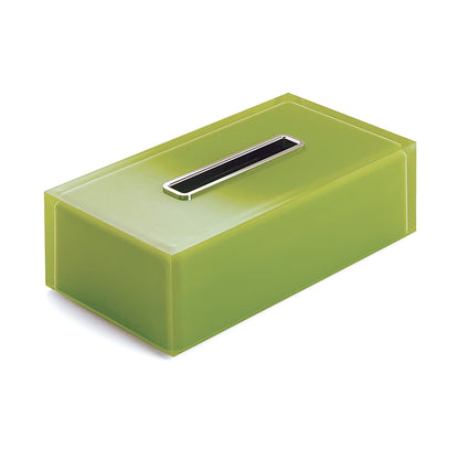 Portafazzoletti da appoggio Gedy serie Rainbow - Verde acido by CeramicStore | Lo specialista del tuo bagno