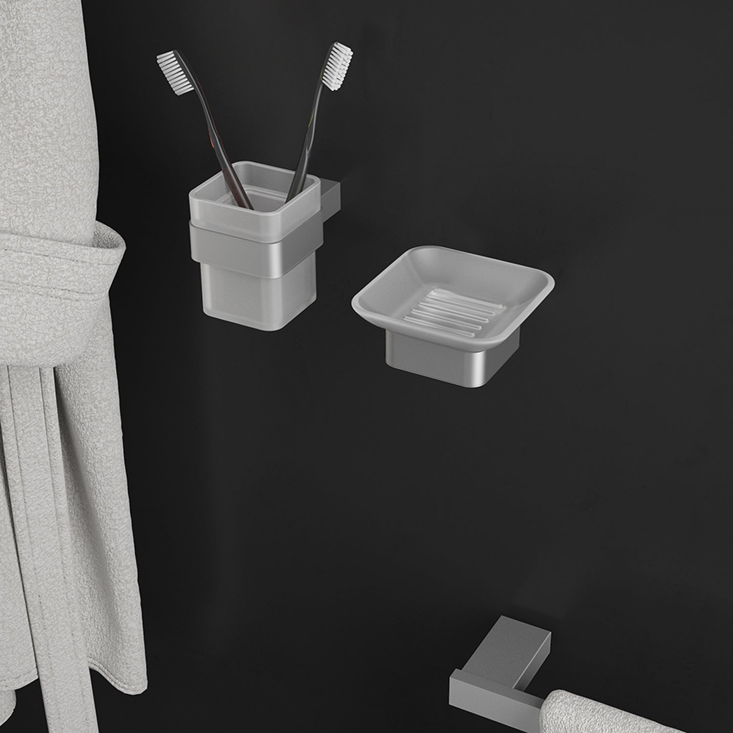 Portasapone in Acciaio Inox AISI 304 e Cromall Maui di Gedy - Spazzolato by CeramicStore | Lo specialista del tuo bagno