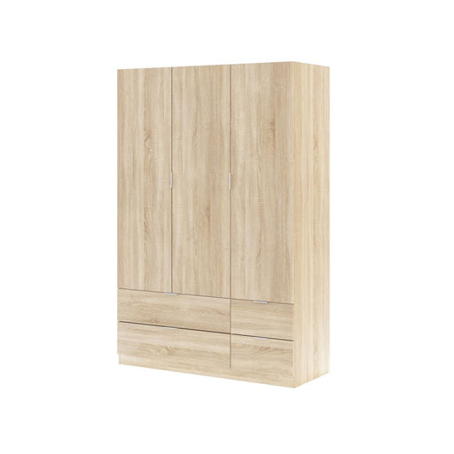 Armadio a 3 ante e 4 cassetti, due piccoli e due grandi - Rovere by CeramicStore | Lo specialista del tuo bagno