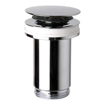 Piletta u clicker ottone cromo senza troppo pieno diam. 63 x 1 1/4