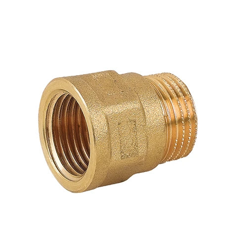 Prolunga stampata mf in ottone giallo 1/2 x 15