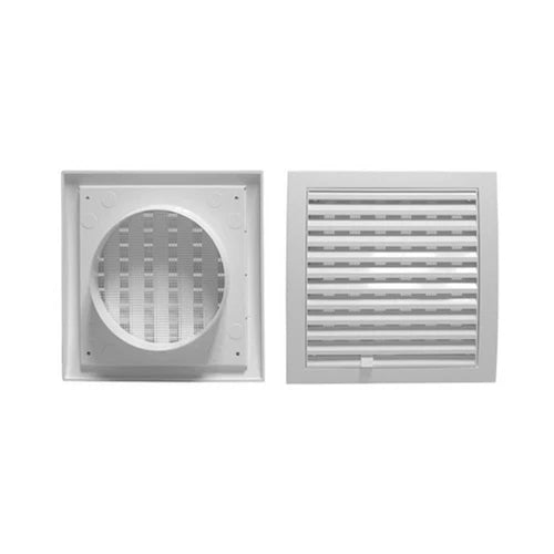 Griglia di aerazione quadrate con imbocco tondo diam.125