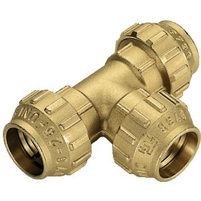 Raccordo a tee in ottone tiemme diam. 50