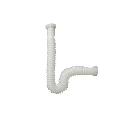 Tubo estensibile monoblocco con ghiera bianco 1 1/2 x 40