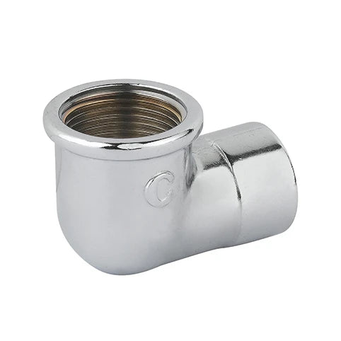 Gomito ridotto ff ottone cromo 3/4 x 1/2