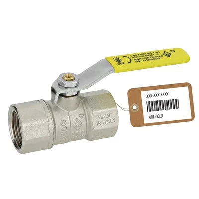 Valvola a sfera gas ff con leva lunga mod. dakota f-brico 3/4 dn 15