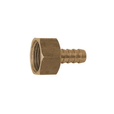 Simple F hose-tail fitting for gas, 3/8 LPG