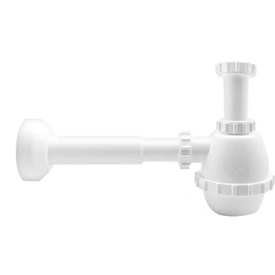 Sifone pvc 1 via s / piletta per porcellana con canotto 1 1/4