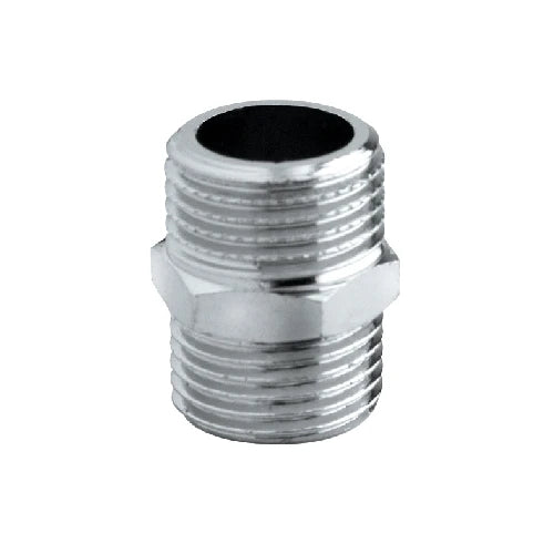 Nipples doppio ottone cromato 1/8