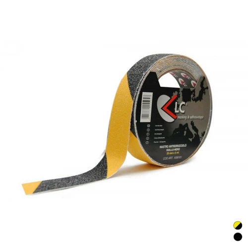 Nastro adesivo antisdrucciolo mm 25 x mt 5 giallo/nero