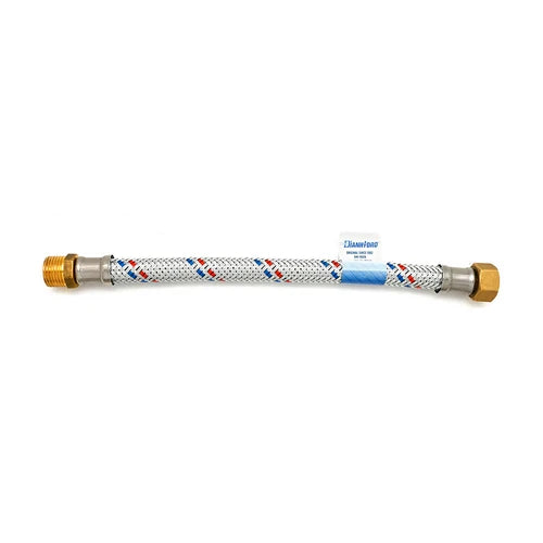 Flessibile antivibrante in acciaio zincato mf cm 20 2