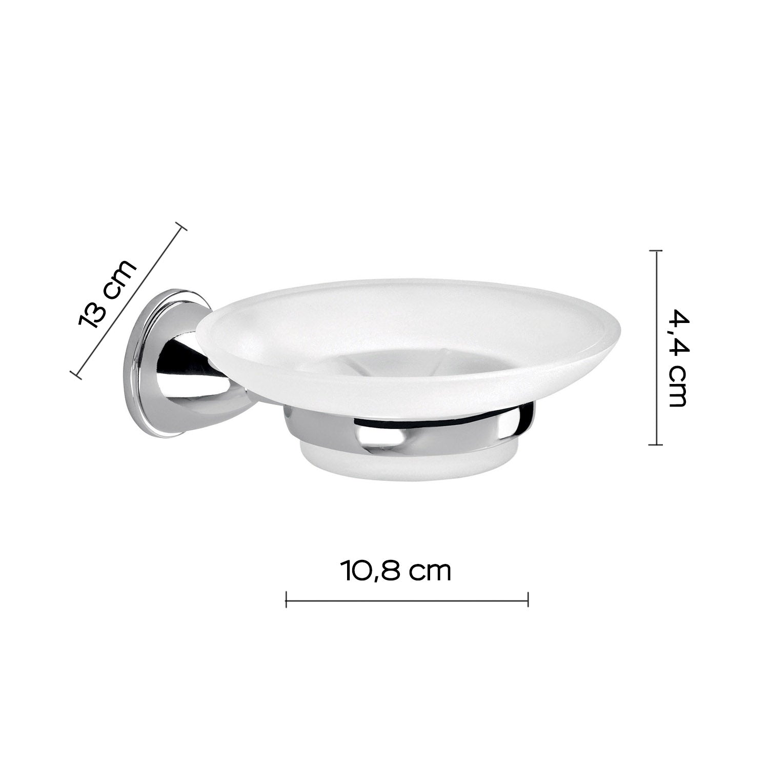 Portasapone in Acciaio Inox Genziana di Gedy - Cromato by CeramicStore | Lo specialista del tuo bagno