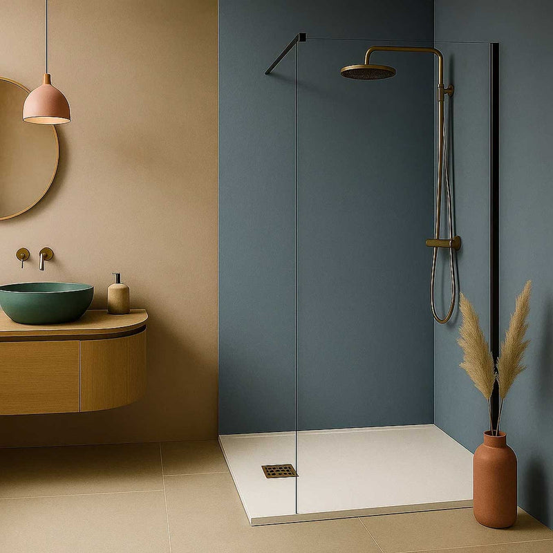 Shower tray in pure mineral marble model Lythos 80x120 cm white