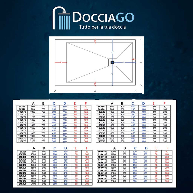 Shower tray in pure mineral marble model Lythos 80x120 cm white