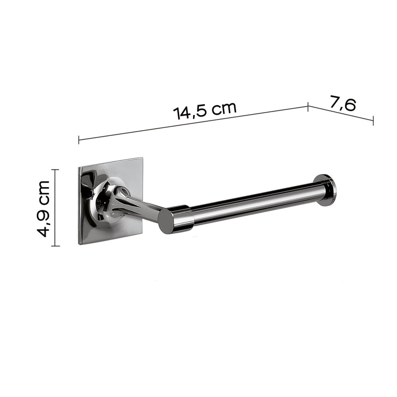 Porta carta igienica in ottone e Cromall Wizard di Gedy - Cromato