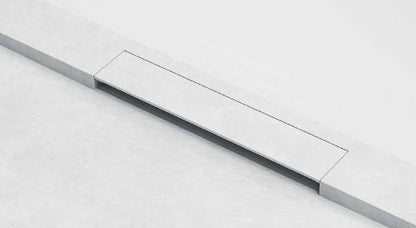 Piatto doccia Lithos 70x100 colore Bianco effetto pietra con scarico laterale nascosto