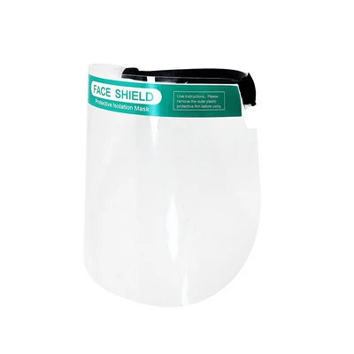 Visiera protettiva di sicurezza con chiusura a strappo mm 320 x 240