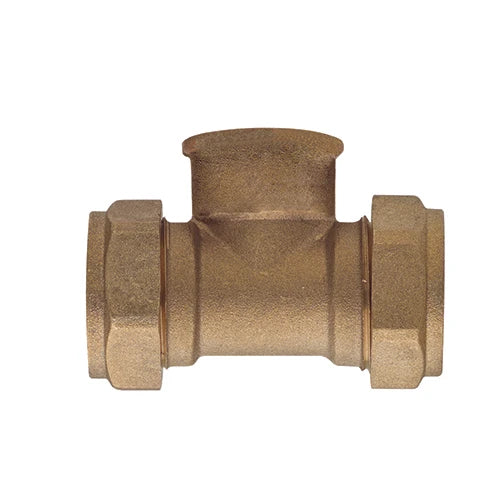 Tee f con fil rp a compressione per rame 1/2 x 22