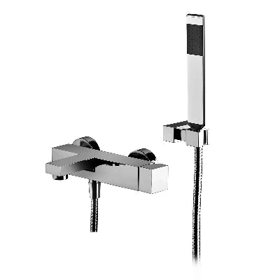 Miscelatore monoc. vasca con supporto a snodo linea elle cromo
