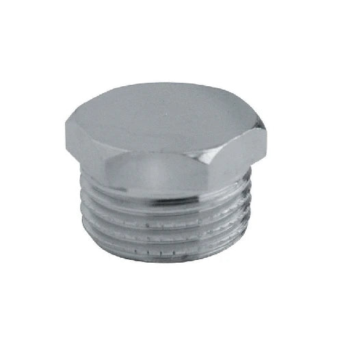 Tappo maschio esagonale ottone cromato 1/8