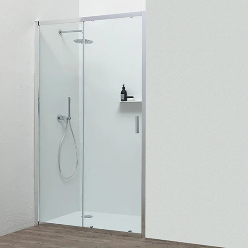 Nicchia doccia scorrevole 2 ante fast plus cristallo cm 117-121 profilo cro/vetr. tr
