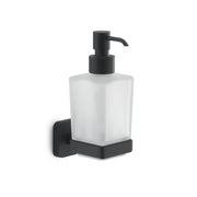 Dosasapone Gedy modello Tonga 6.3x11.7xH17.3 cm - Nero Matt by CeramicStore | Lo specialista del tuo bagno