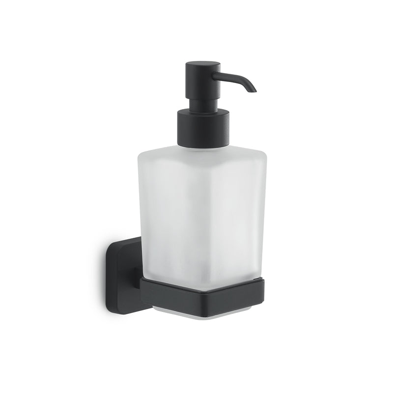 Dosasapone Gedy modello Tonga 6.3x11.7xH17.3 cm - Nero Matt by CeramicStore | Lo specialista del tuo bagno