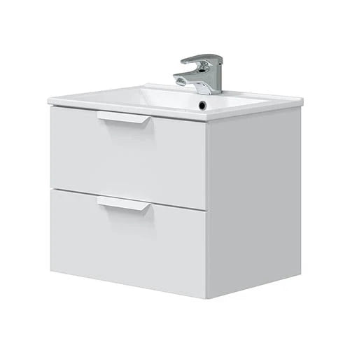 Mobile bagno sospeso one da montare cm 50 x 60 x 45 bianco lucido