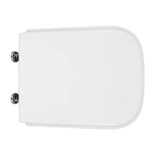Sedile wc nero ceramica vaso aliseo forma 8 bianco cerniere c espansione