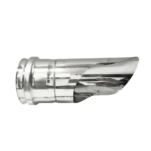 Terminale per gomito inox 304 con cappello dritto diam. 100