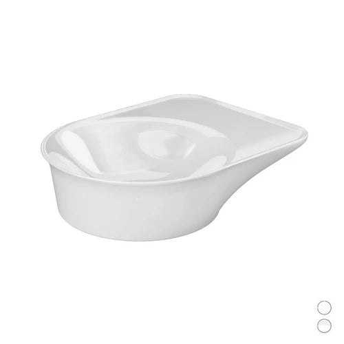 Lavabo da appoggio valet da 48 cm bianco opaco