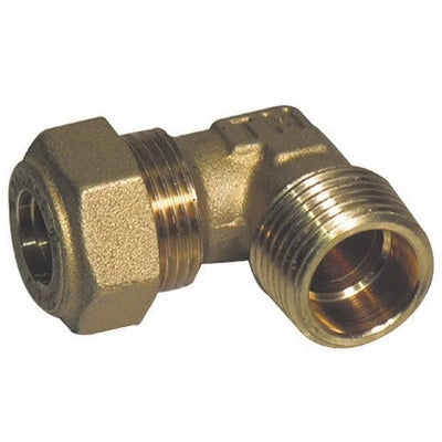 Gomito a 90 o-ring gas maschio conico tiemme 1/2 x 12