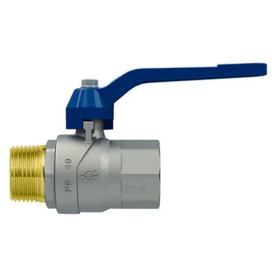 Valvola a sfera p.t. con leva evolution maschio-femmina 3/4 dn 20 pn 40