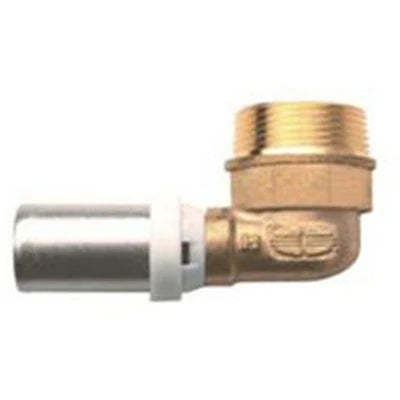 Raccordo curvo maschio ibp a pressare per multistrato 1 x32