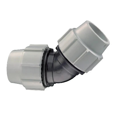 Gomito a 45 plasson per tubo polietilene diam. 50